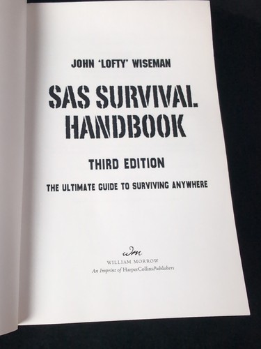 SAS Survival Handbook Paperback by John 'Lofty' Wiseman Third Edition - Picture 7 of 7
