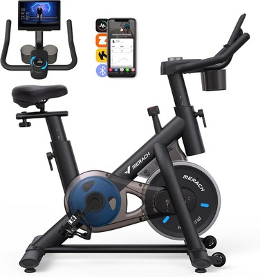 MERACH Fahrradtrainer | Verstellbarer Widerstand | Tablet-Halter