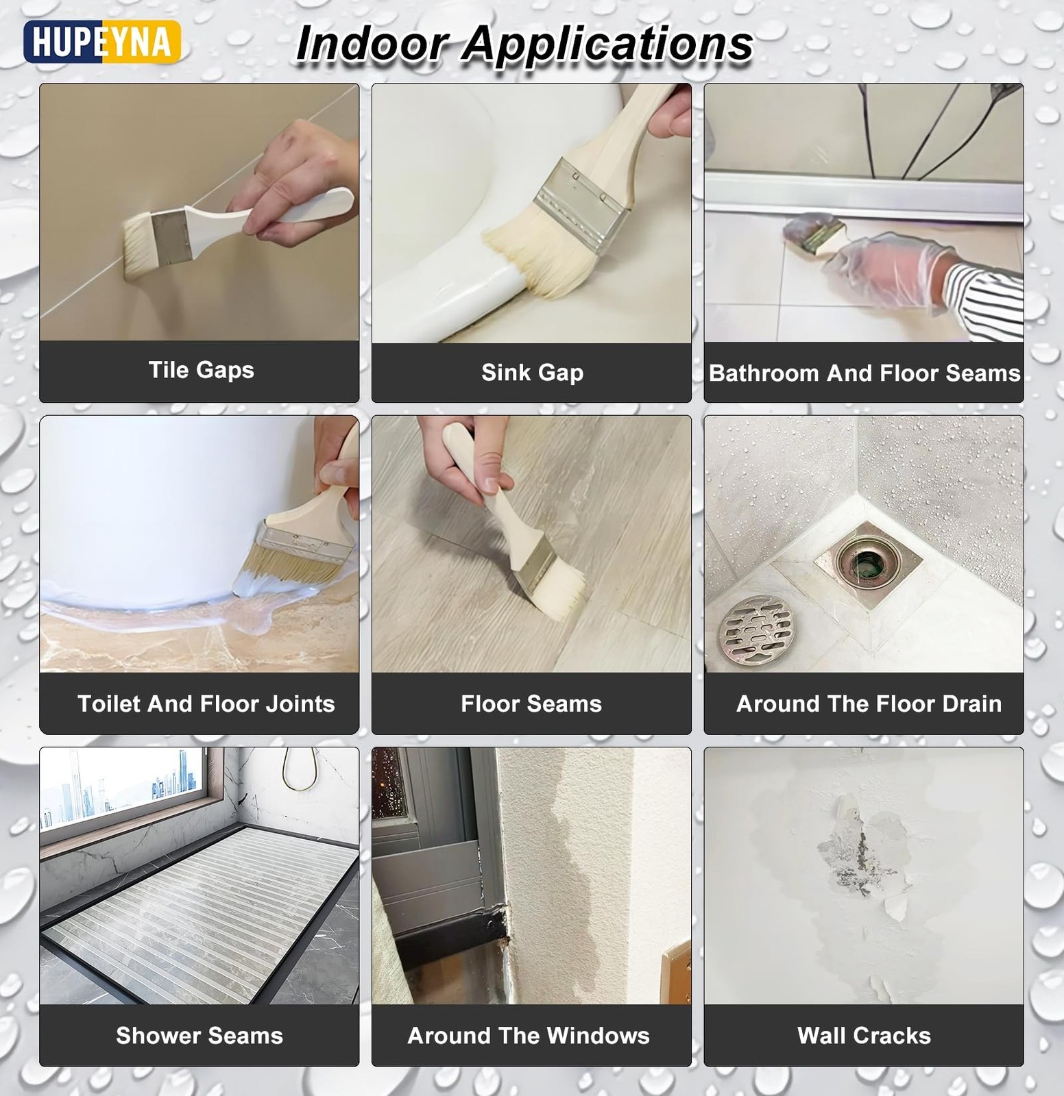Invisible Waterproof Agent, 1.32 Gal Hupeyna Waterproof Sealant, Waterproofin...