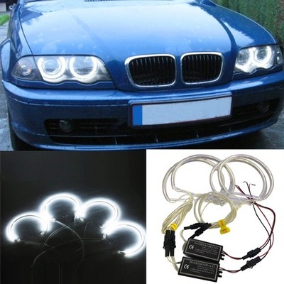 2X 131/146mm CCFL Halo Ring Light LED Angel Eyes For BMW E36 E38 E39 E46 M3