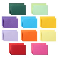 4 x 6 Assorted Colors Blank Note Cards and Envelopes for Invitations DIY