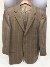 Ermenegildo Zegna Su Misura Sport Coat Mens L Custom Wool Plaid Blazer Swiss