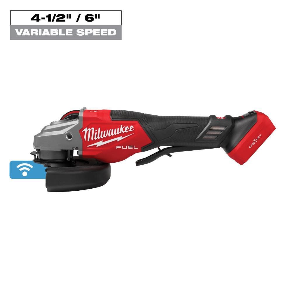 Milwaukee M18 Топливная шлифовальная машина с регулируемой скоростью вращения 4-1 2 дюйма-6 дюймов лопастная 63690₽