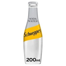 Schweppes Soda Water 24 x 200ml, Case of 24