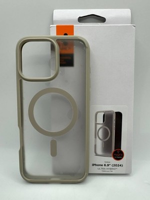 Spigen Ultra Hybrid MagFit für iPhone 16 Pro Max Hülle Natural Titanium ACS08382
