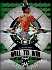 ALEX BREGMAN 2022 PANINI MOSAIC WILL TO WIN GREEN ASTROS HY3