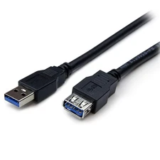 2m Black USB 3 Extension Cable