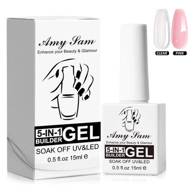 AMY SAM 5 In 1 Builder Gel Quick Construction Nail Extension Hard Gel Builder UV / LED