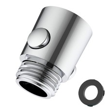 Shower Head Shut Off Valve, Button Type Shower Flow Control Valve with G1/2 U...