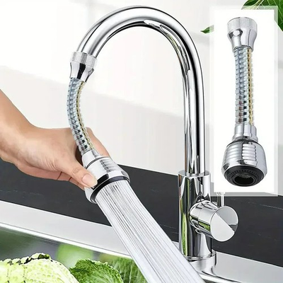 #ad 360° Rotating Kitchen Faucet Pressurized Anti Splash Extended Filter Foam $9.99