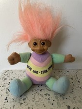 Russ Troll Doll Plush Easter Pastel Egg You  re Egg-Stra Special Pink Hair NWT