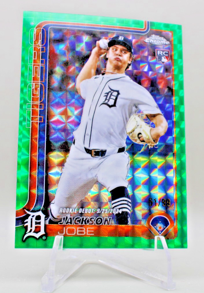 2025 Topps Chrome Update Rookie Debut Jackson Jobe #USC48 Green Geometric /99