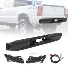 Rear Step Bumper For Chevy Silverado For Gmc Sierra 1500 1999-2007 Black