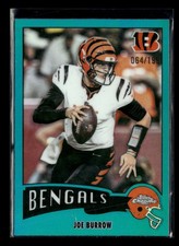 Joe Burrow 2025 Topps Chrome Football 1975 Topps Aqua Refractor 064/199 [jos142