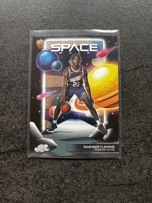 Rasheer Fleming RC   Space Walk Insert   2025-26 Topps Chrome Cosmic SW-12