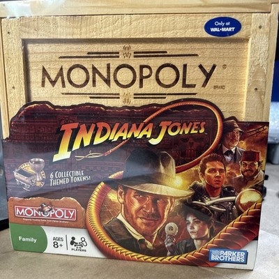 Indiana Jones Monopoly (2008) Brand New, factory sealed. Wooden Crate Box! 10+