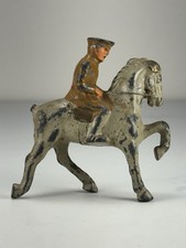 Vintage 1930s Barclay Lead Toy Officer on Horse Cavalry Figure Prewar