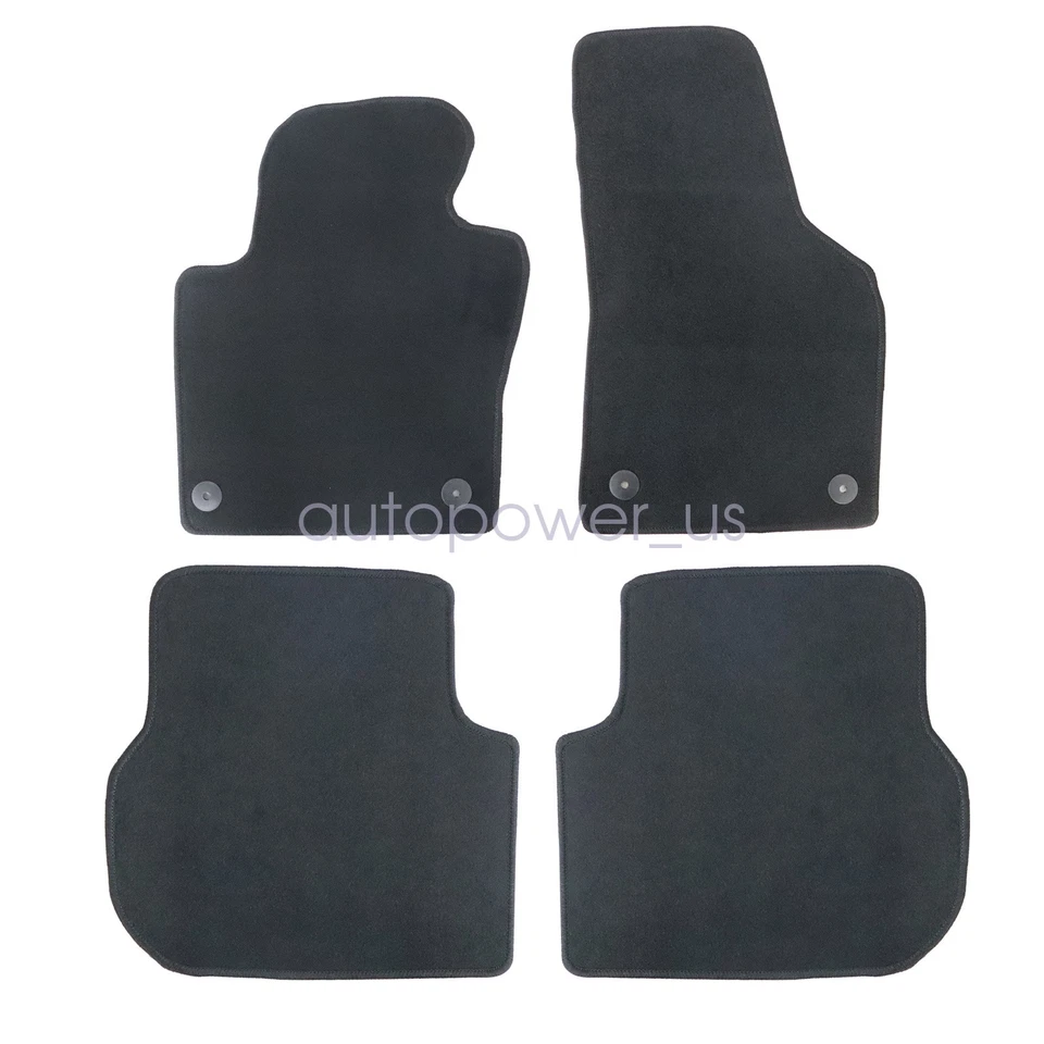 Alfombrillas alfombrillas delanteras traseras terciopelo impermeables para Volkswagen Jetta 2011-2018 Foto 4 de 4