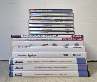 Dakota Collectibles Floriani Embroidery Machine Design Pattern CD S lot Of 15
