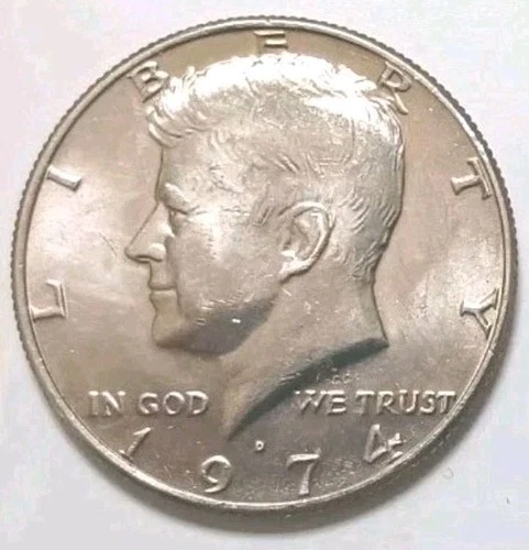 1974 D Kennedy Half Dollar 50C Fifty Cent Coin Nice Tone!