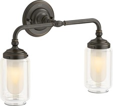 Kohler 72582-BZL Artifacts Bathroom Vanity Fixture, Wall Sconce Lighting,