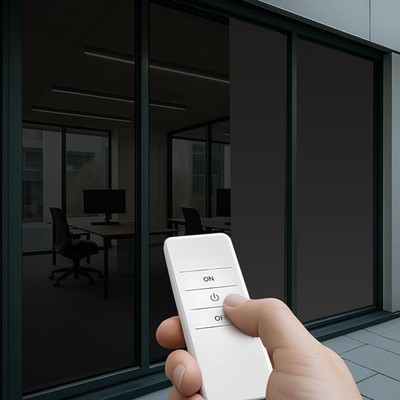 Black PDLC Smart Film Switchable Privacy Window Tint UV Heat Control Film