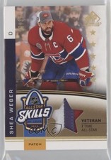 2020 SP Game Used NHL All-Star Skills Fabrics 20/35 Shea Weber #ASV-SW Patch HOF