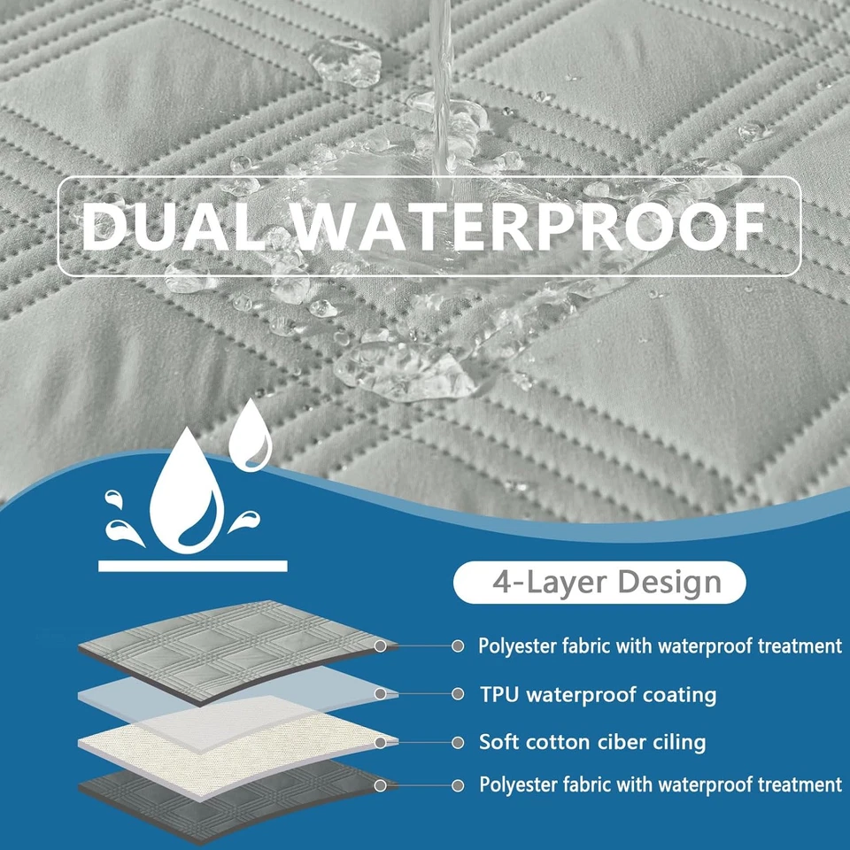 Manta Impermeable para Perros, Manta Reversible para Cama para Mascotas, Funda Suave para Sofá Sofá para Hacer Foto 2 de 4