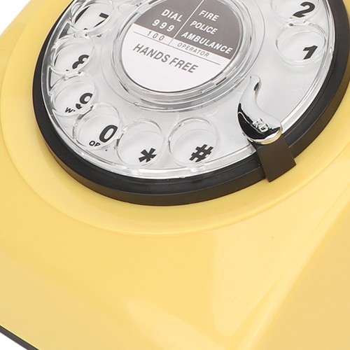 Retro Dial Telephone Classic Simulation Vintage Mechanical Ringer Pho SPC - Zdjęcie 5 z 12