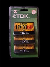TDK DVM60 Mini DV Digital Video Cassette 3-Pack Recordable 60 min