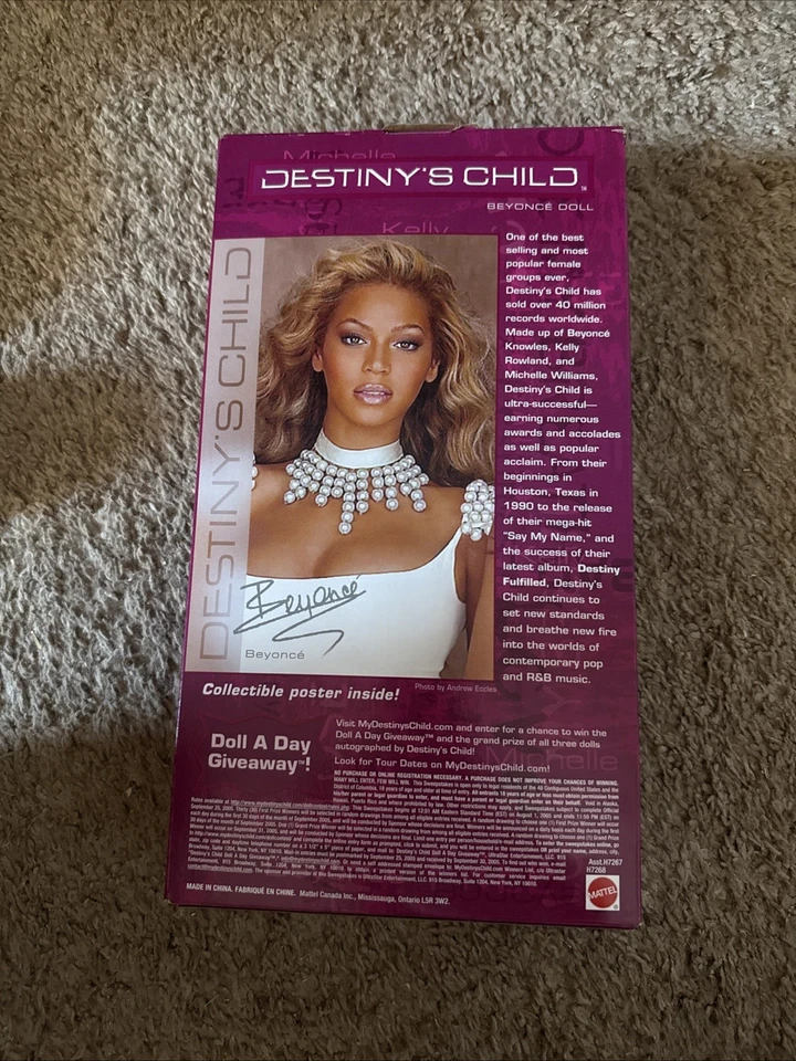 未拆封! 碧昂丝命运儿童芭比娃娃美泰小饰品手链 + 海报    — 第 2/2 张图片