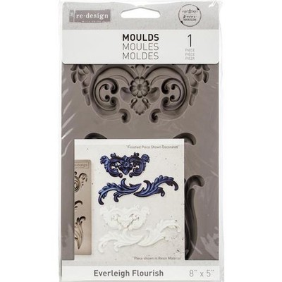 Prima re·design 5'' x 8'' Silicone Mould - Everleigh Flourish