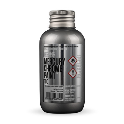 Quecksilber Chromlack - Grog - 100ml Refill - Alkoholbasis - Spiegelähnliche Oberfläche