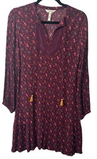 Matilda Jane Moments Local Luxuries Sz XS Floral Boho Crochet Tassle Dress A55