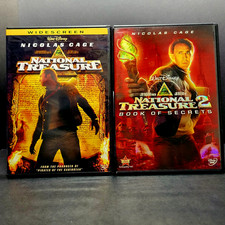 National Treasure 1 + 2: Book of Secrets DVD Lot Disney Nicholas Cage