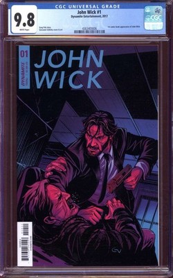 JOHN WICK #1 CGC 9.8 WHITE PAGES // DYNAMITE COMICS 2017