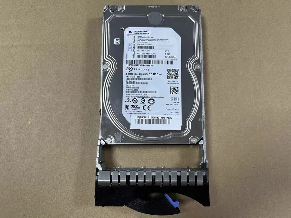 IBM 01EJ067 01AC604 4TB 01EJ065 V5000 SAS 3.5'' 7.2K 12Gbs Gen2 Hard Drive HDD - Image 2 of 4