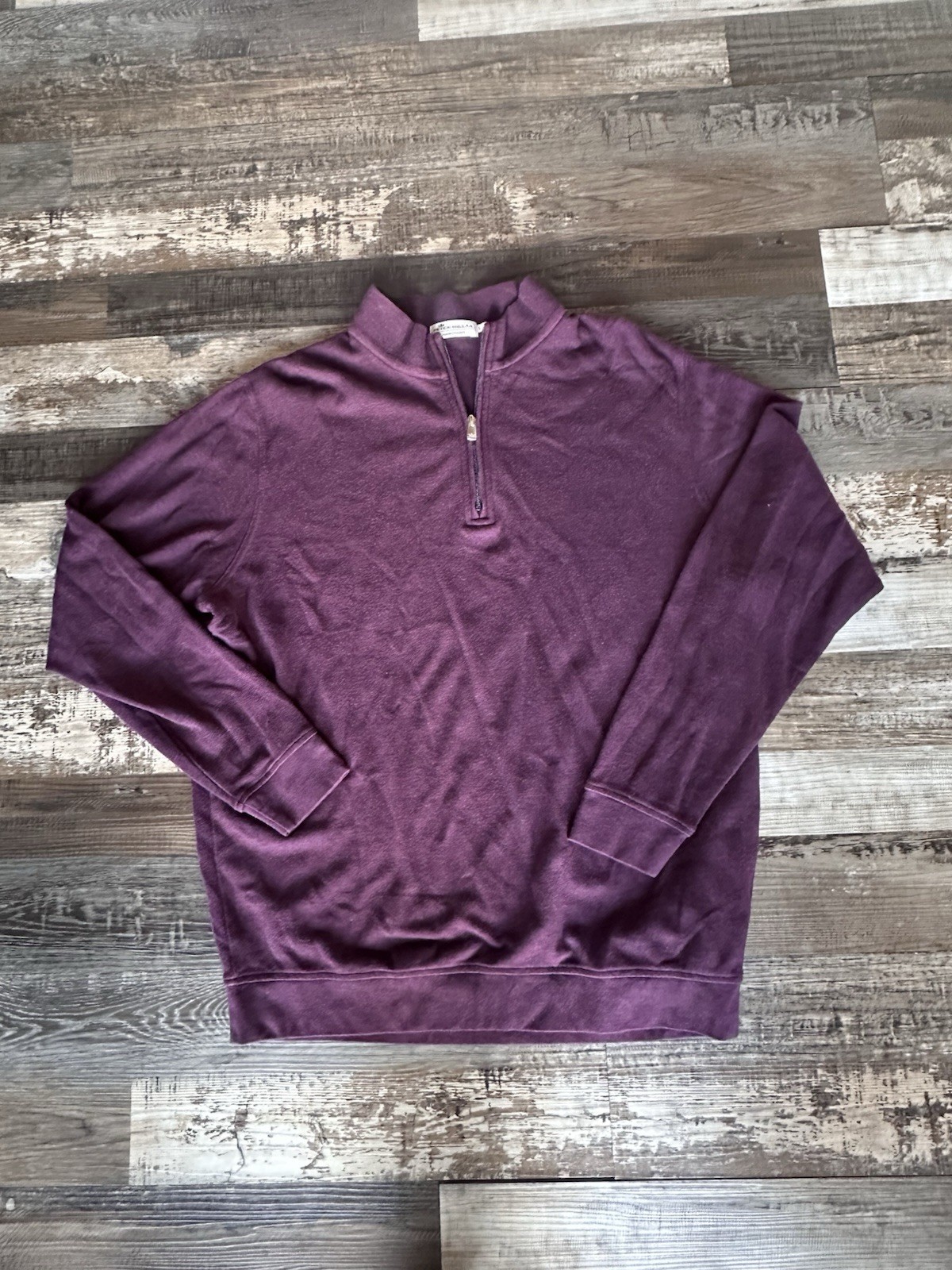 Large Half Zip Peter Millar Purple Pullover - image 1