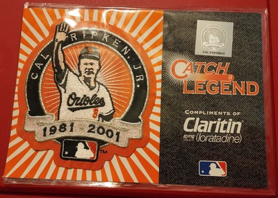 2001 CAL RIPKEN JR. RETIREMENT ORIOLES MLB JERSEY SLEEVE PATCH IN ORIGINAL PACK