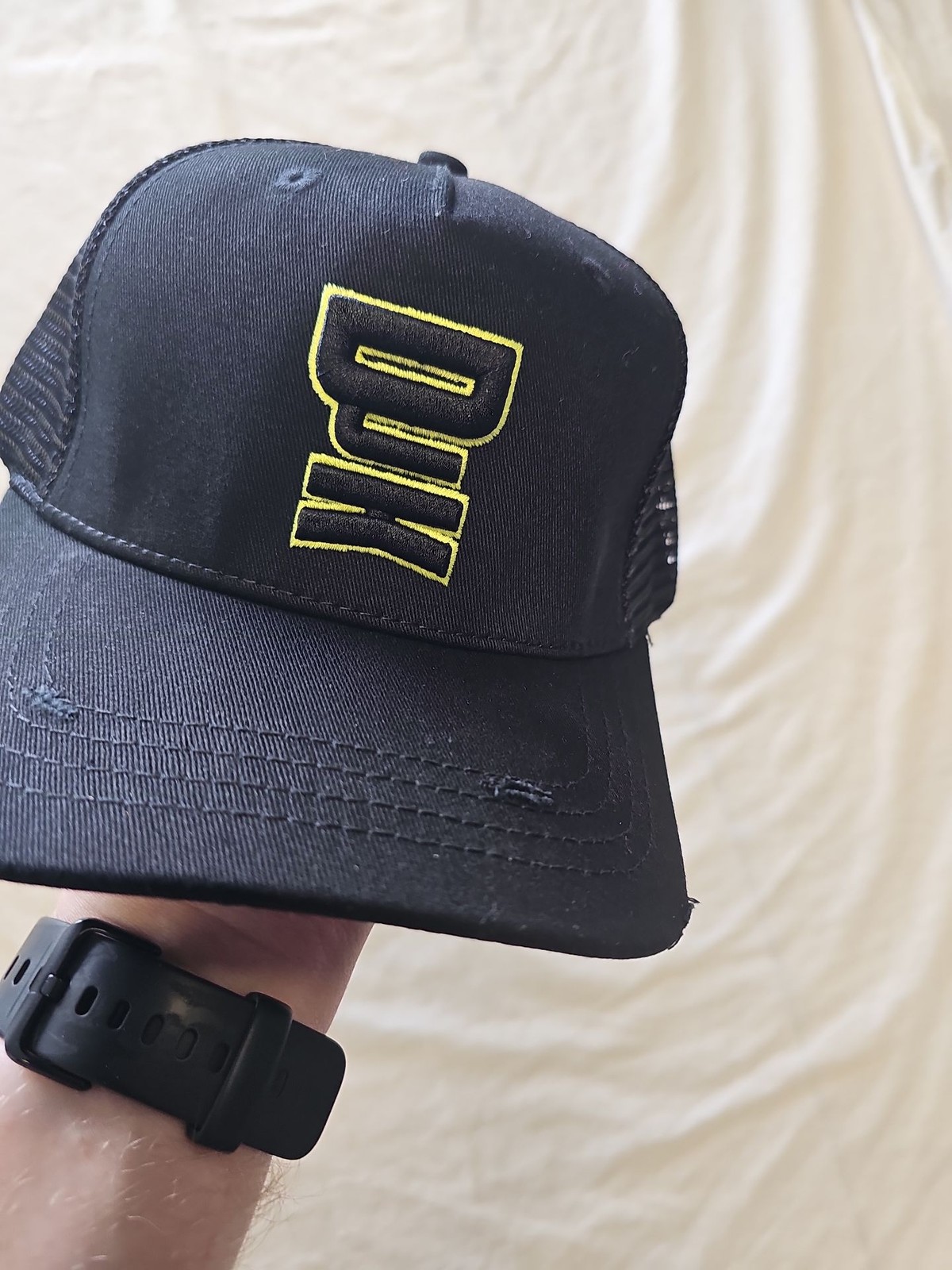 DJK International Black Mesh Trucker Cap image 4