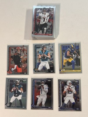 2025 Topps Chrome Football Base Cards - YOU PICK!! NFL