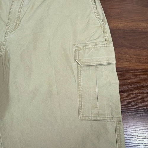 L.L.Bean Herren Classic Fit Beige Grün Baumwolle Cargo Hose Größe 42x32 - Bild 4 von 12