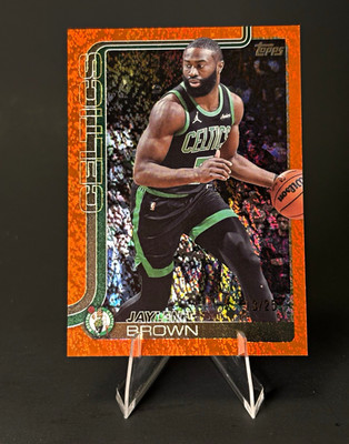 Topps 2024-25 Topps Chrome Jaylen Brown Orange Boston Celtics #2 #13/25