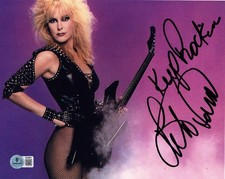 LITA FORD THE RUNAWAYS ROCK SINGER SIGNED 8x10 PHOTO OUT FOR BLOOD BECKETT COA