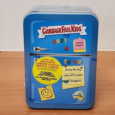 2021 Topps Garbage Pail Kids FOOD FIGHT  Refrigerator Tin SEALED  Blue