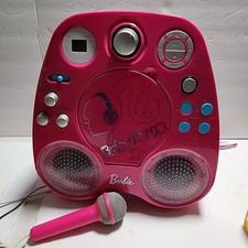 Barbie Fabulous Glamtastic Radio CD Light Show Karaoke Player Tested MIC Flaw