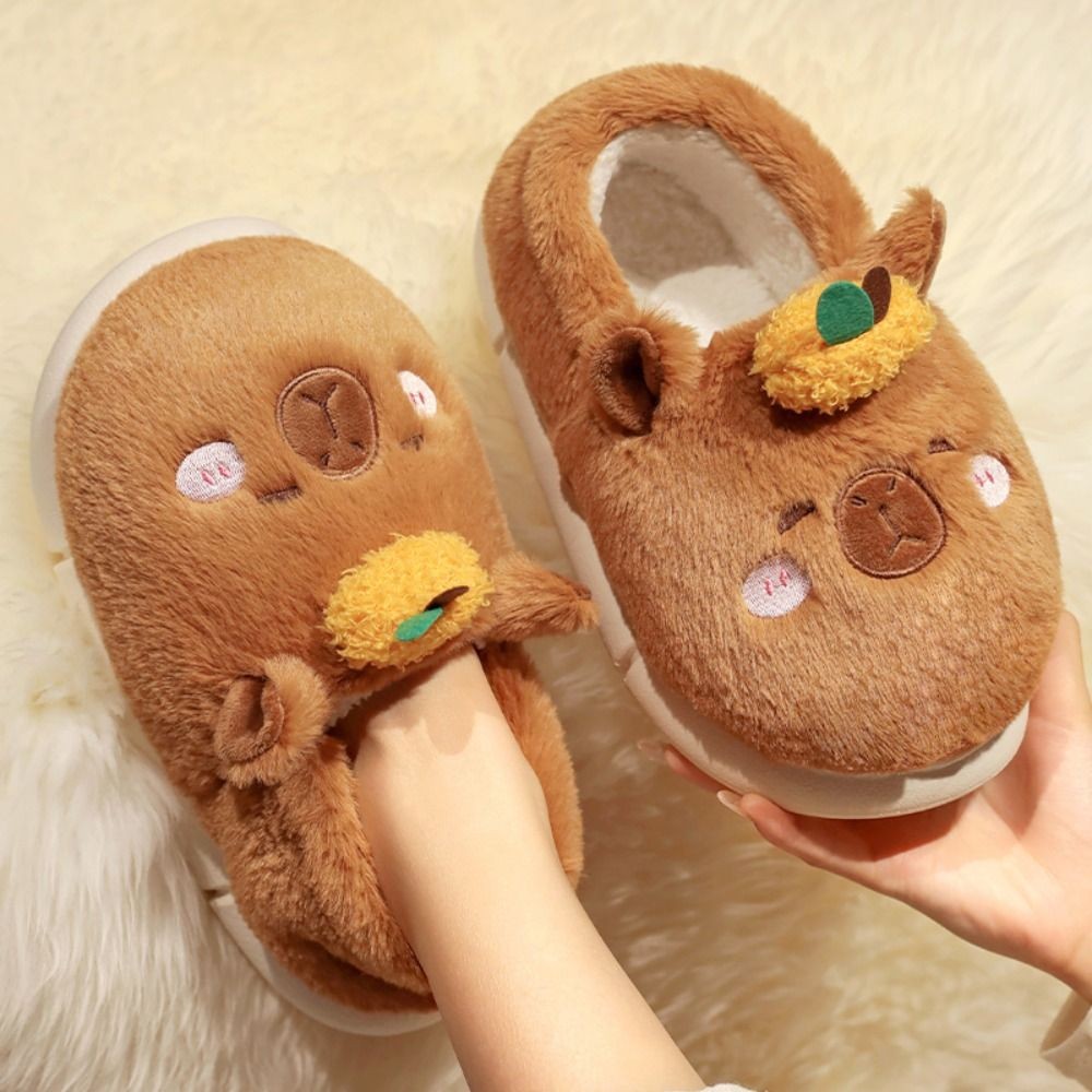 APL Scivolo Fisso Peluche Scarpe Morbide Coppia Scarpe Carine Peluche Pantofole Casa