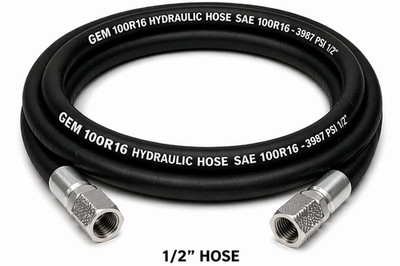 1/2'' 2 Wire100R16 Hydraulic Hose Assembly JIC#10 Female Swivel Fitting PSI 3987