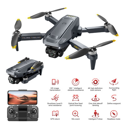 ドローン GPS K811 MAX Drone GPS Dual 4K HD Camera Obstacle Avoidance Smart