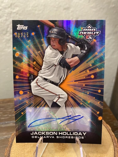2023 Topps Pro Debut JACKSON HOLLIDAY Future Cornerstones AUTO Orange /25 SP 